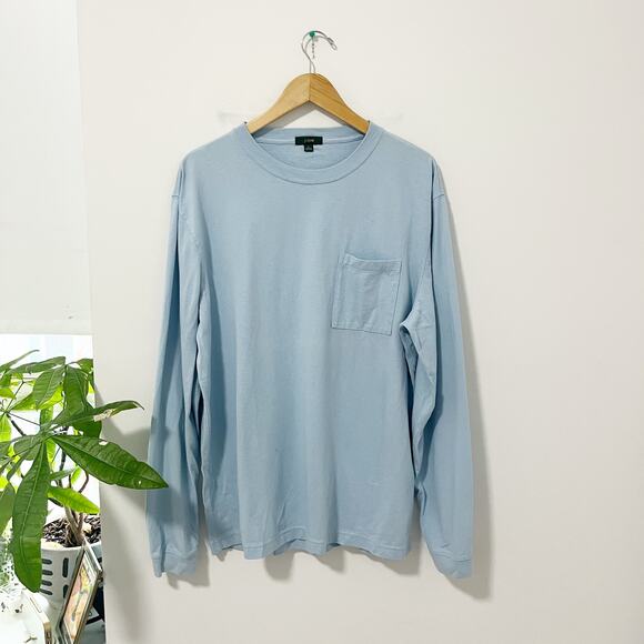 J. Crew Men's Light Blue Long Sleeve Top Size Large - Picture 1 of 6
